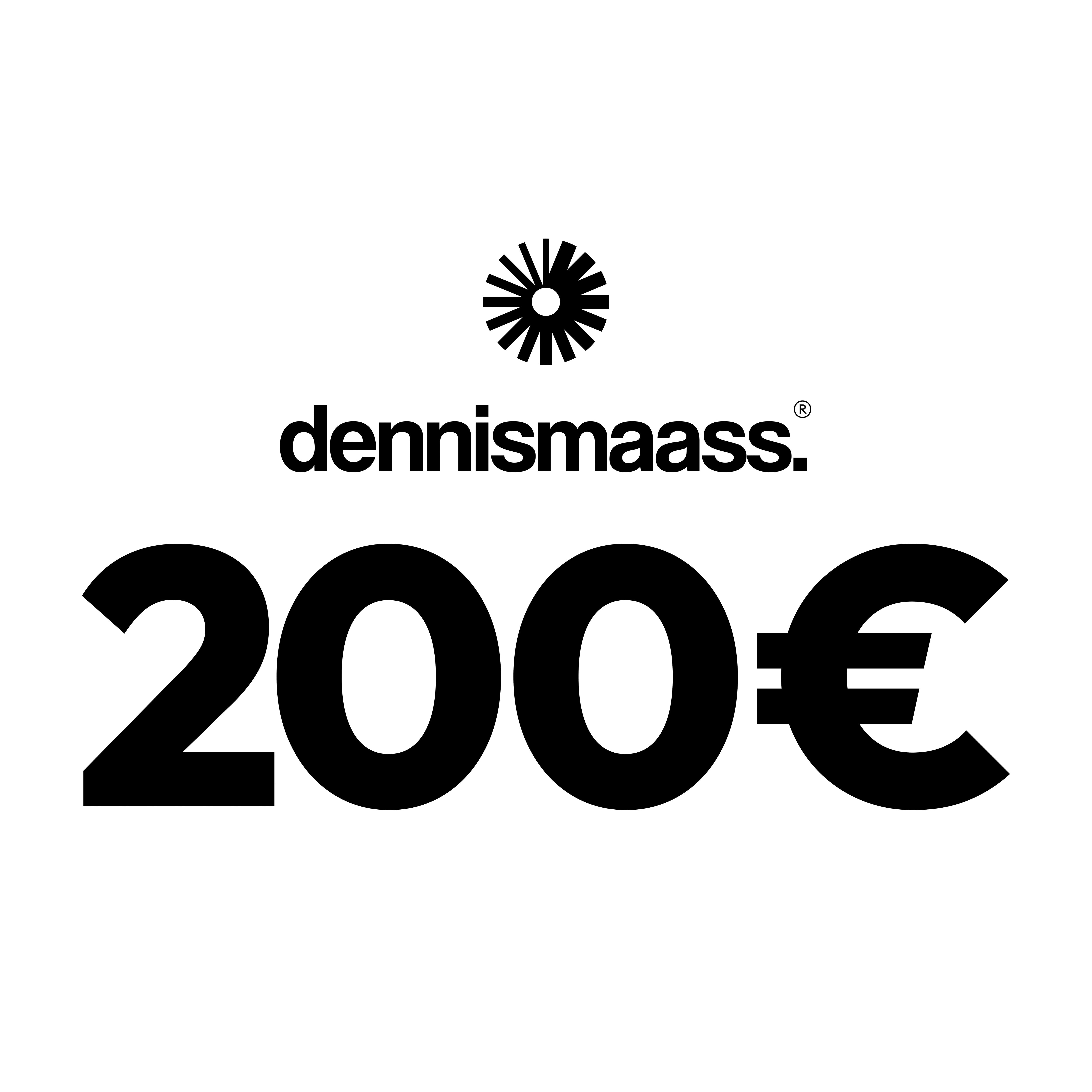 €200 gift voucher - dennismaass.